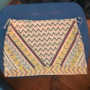 Beaded Zara pull on mini skirt